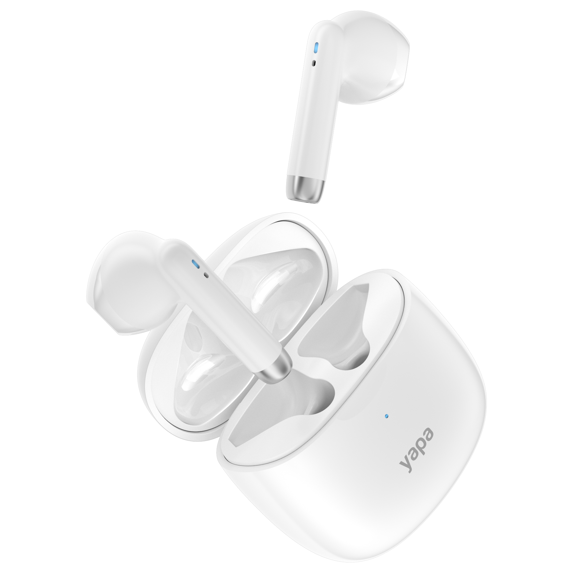 White Yapa Pro Wireless Earbuds | True Wireless Earbuds | Wireless Earbuds | the Best Wireless Earbuds | Best Sound Quality Wireless Earbuds | High Quality Earbuds | Yapa Electronics