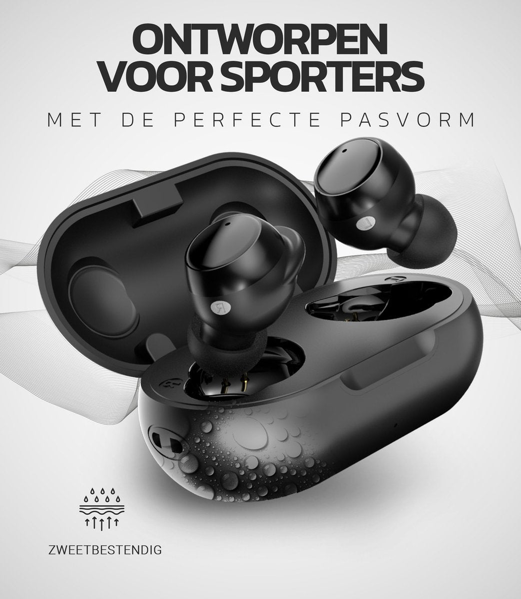 Yapa Sport Pro Draadloze Oordopjes - Zwart
